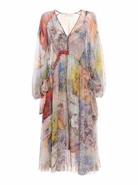Zimmermann Luminous Side Tie Midi dress